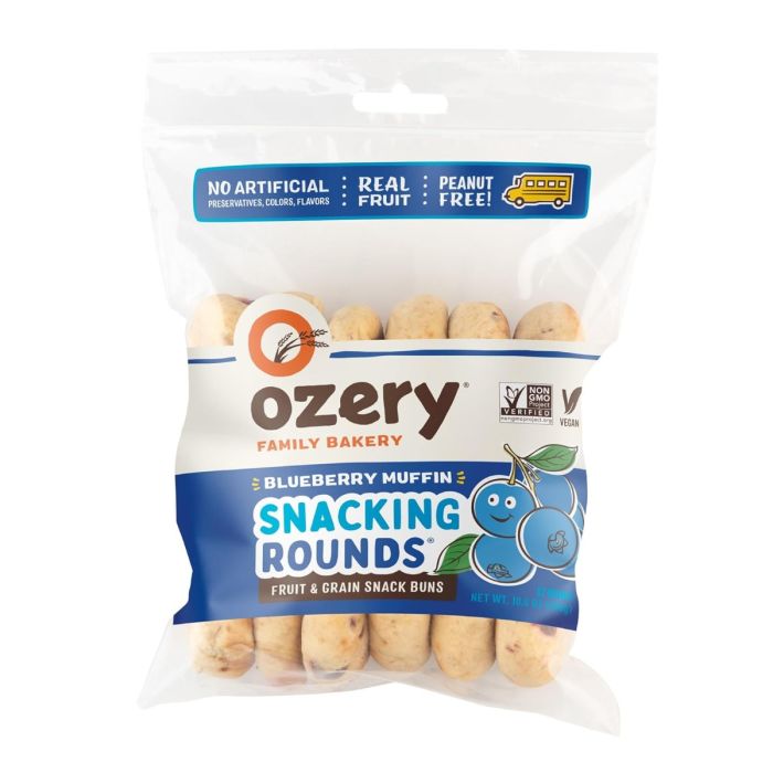 OZERY BAKERY: Blueberry Muffin Snacking Rounds, 10.6 oz