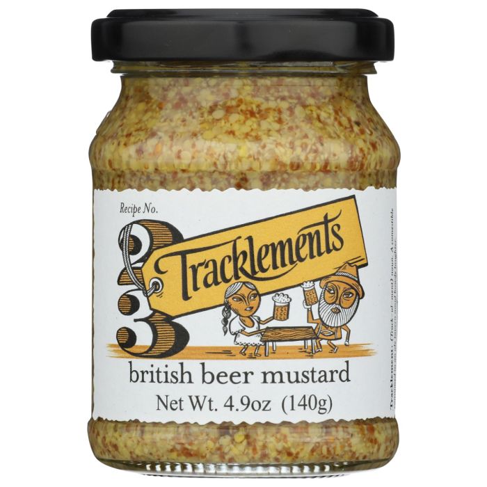 TRACKLEMENTS: British Beer Mustard, 4.9 oz