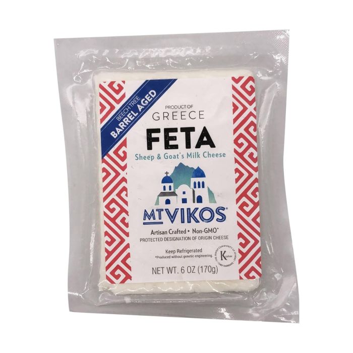 MT VIKOS: Barrel Aged Feta Cheese, 6 oz