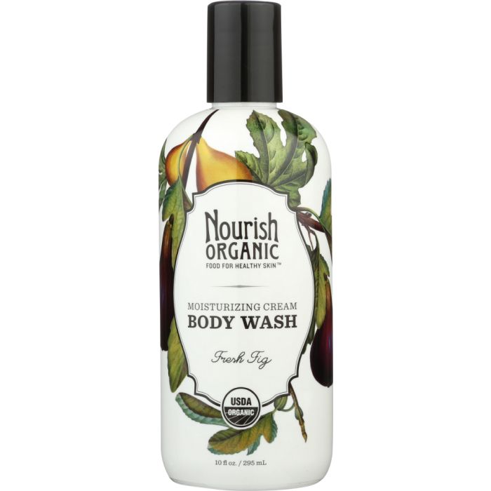 NOURISH: Moisturizing Cream Organic Body Wash Fresh Fig, 10 oz