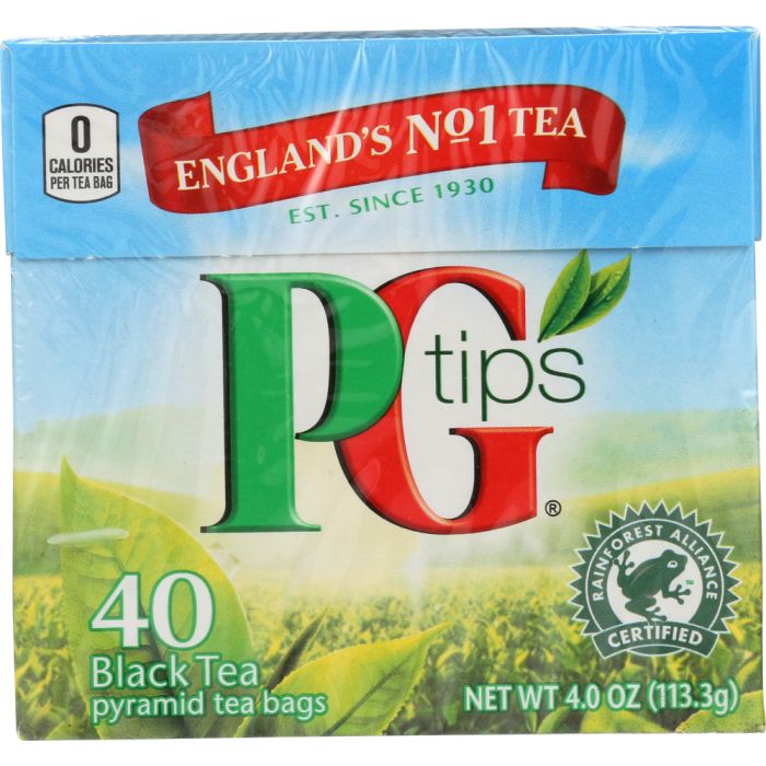 PG TIPS: Tea Black Pyramid Bags, 40 bg
