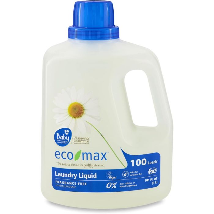 ECO MAX: Fragrance-Free Laundry Liquid, 101 fo