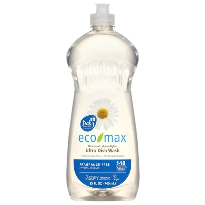ECO MAX: Fragrance Free Ultra Dish Wash, 25 fo