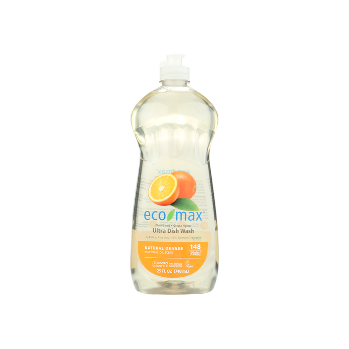 ECO MAX: Natural Orange Ultra Dish Wash, 25 fo