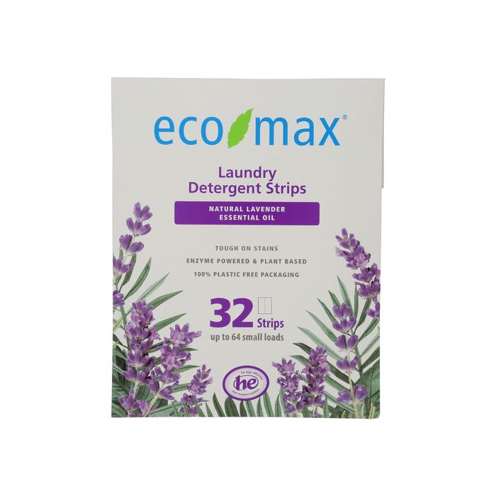 ECO MAX: Natural Lavender Laundry Detergent Strips, 32 pc