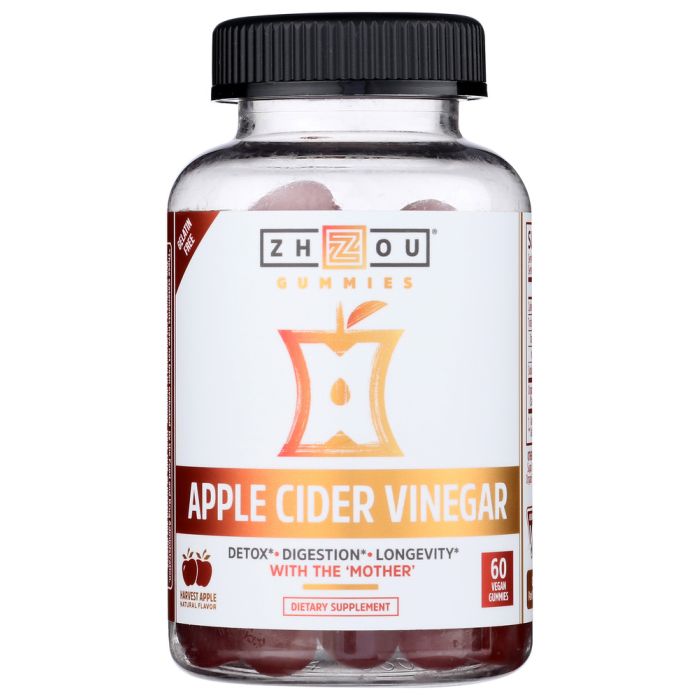 ZHOU NUTRITION: Apple Cider Vinegar Gumy, 60 PC