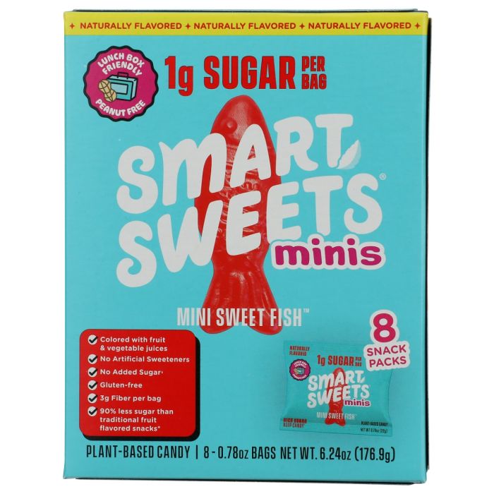 SMART SWEETS: Sweet Fish Minis Gummy Candy 8pk, 6.24 oz
