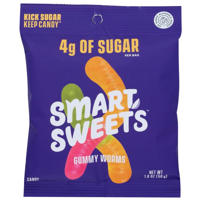 SMARTSWEETS: Gummy Candy Worms, 1.8 OZ