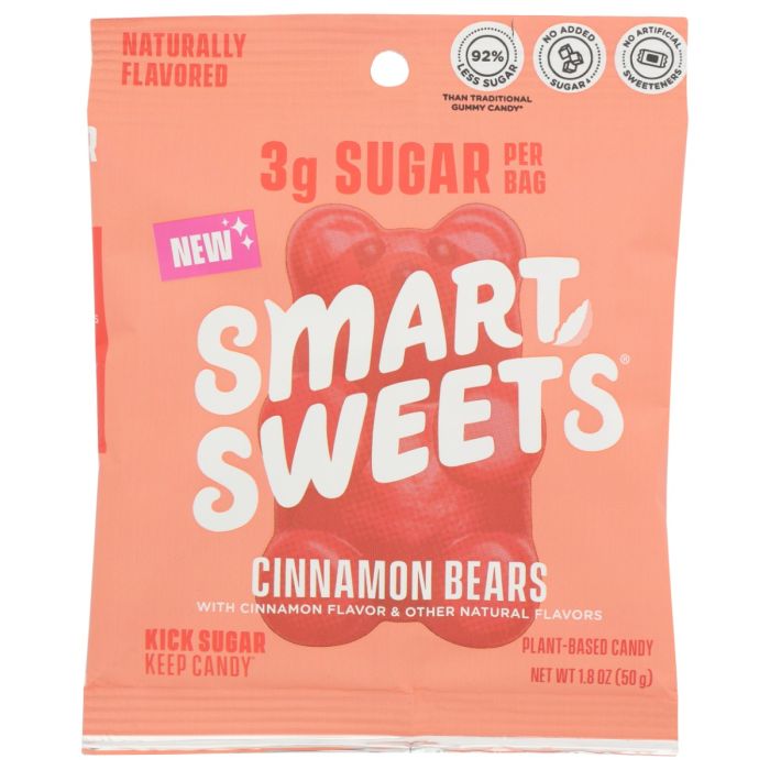 SMART SWEETS: Cinnamon Gummy Bears, 1.8 oz
