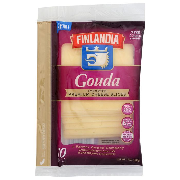 FINLANDIA CHEESE: Gouda Cheese Presliced, 7 oz