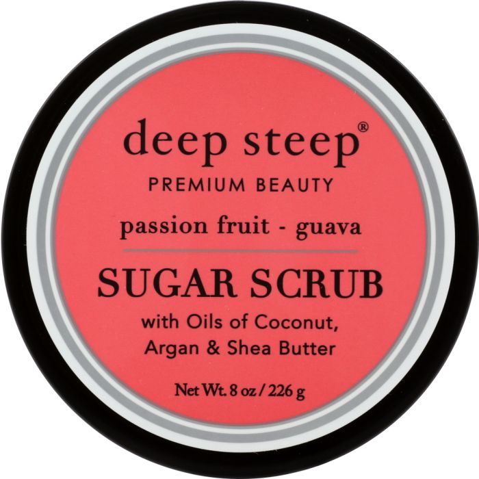 DEEP STEEP: Passion Fruit Guava Sugar Scrub, 8 oz