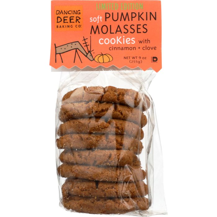 DANCING DEER: Pumpkin Molasses Clove Cookies, 9 oz