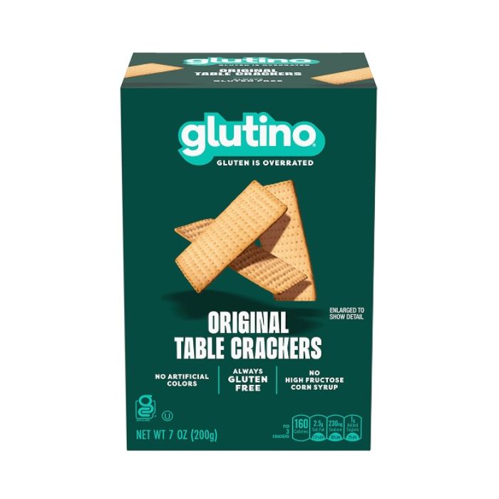 GLUTINO: Gluten Free Original Table Crackers, 7 oz