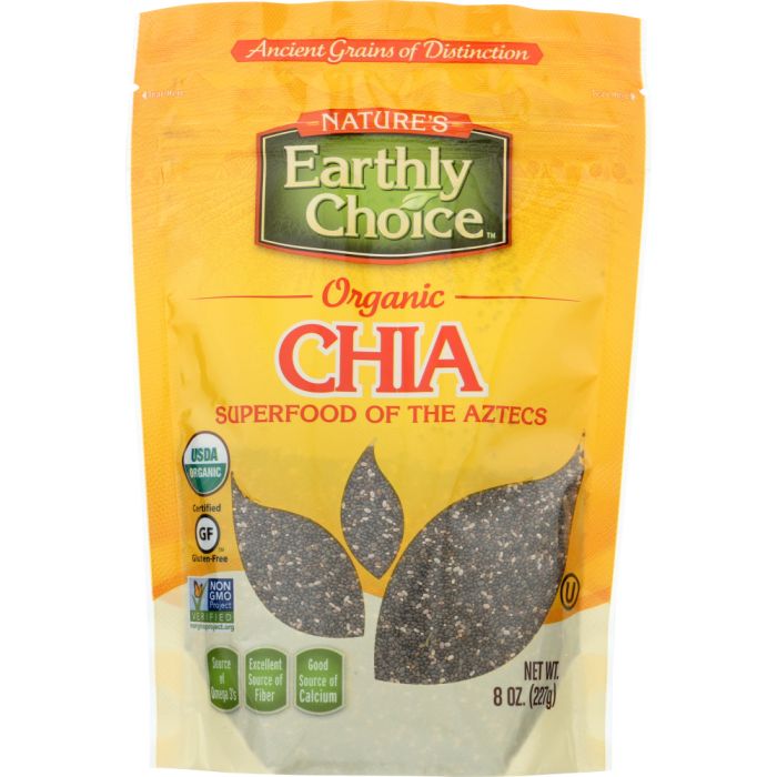 NATURES EARTHLY CHOICE: Organic Chia Seeds, 8 oz