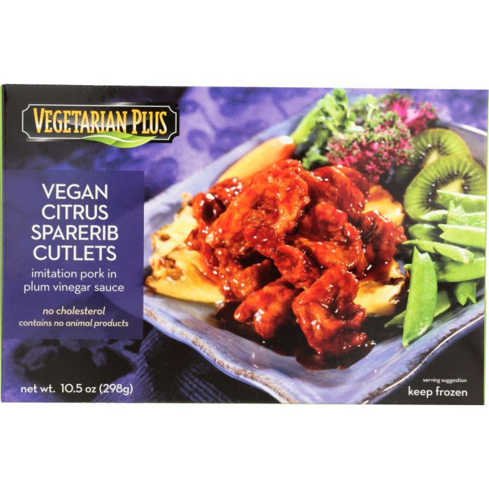VEGETARIAN PLUS: Vegan Citrus Sparerib Cutlets, 10.50 oz