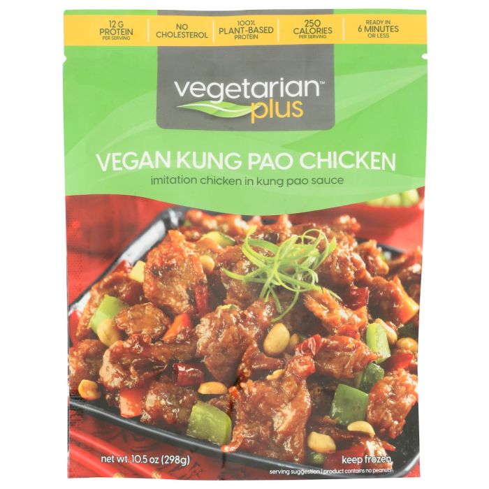VEGETARIAN PLUS: Vegan Kung Pao Chicken, 10.5 oz