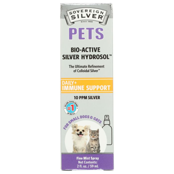 SOVEREIGN SILVER: Pets Bio Active Silver Hydrosol Fine Mist Spray, 2 oz