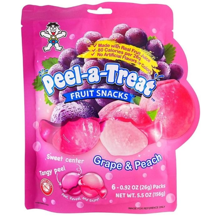 WANT WANT: Peel-A-Treat Grape and Peach Jelly Snack, 5.5 oz