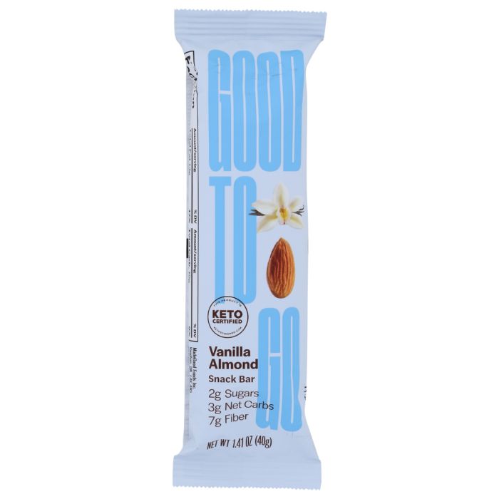GOOD TO GO: Vanilla Almond Snack Bar, 1.4 oz