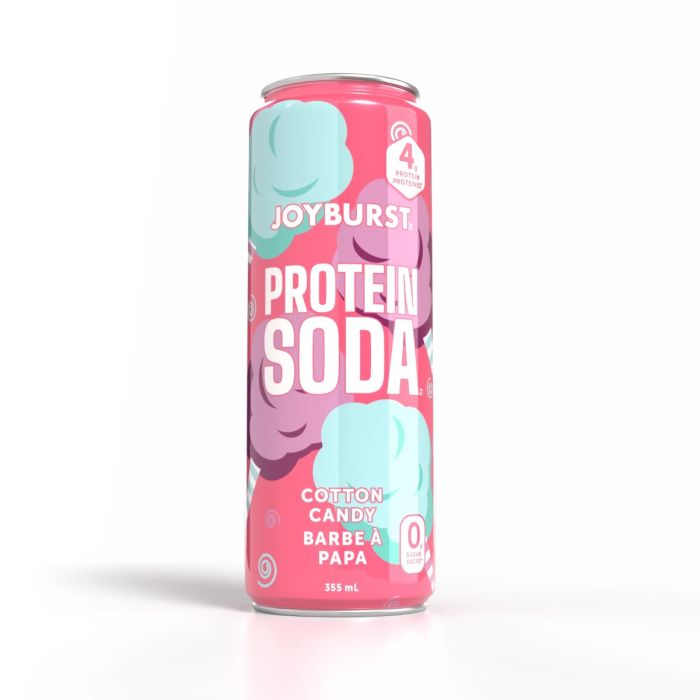 JOYBURST: Protein Soda Cotton Candy, 12 fo