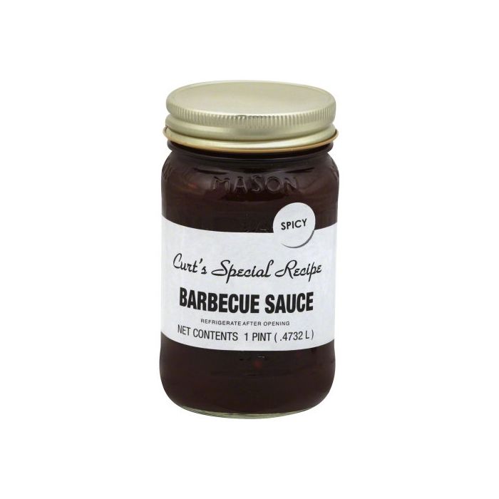 CURTS SALSA: Barbecue Sauce Spicy, 16 oz