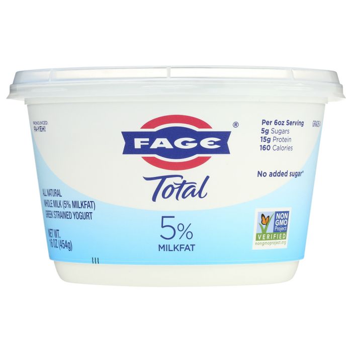 FAGE: Total All Natural Greek Strained Yogurt 5%, 17.6 oz