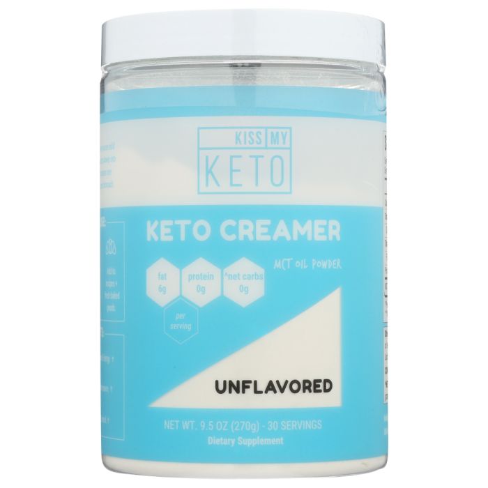 KISS MY KETO: Unflavored Keto Creamer, 9.50 oz