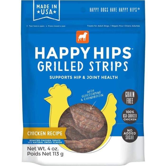 HAPPY HIPS: Grilled Strips Chicken Recipe, 4 oz