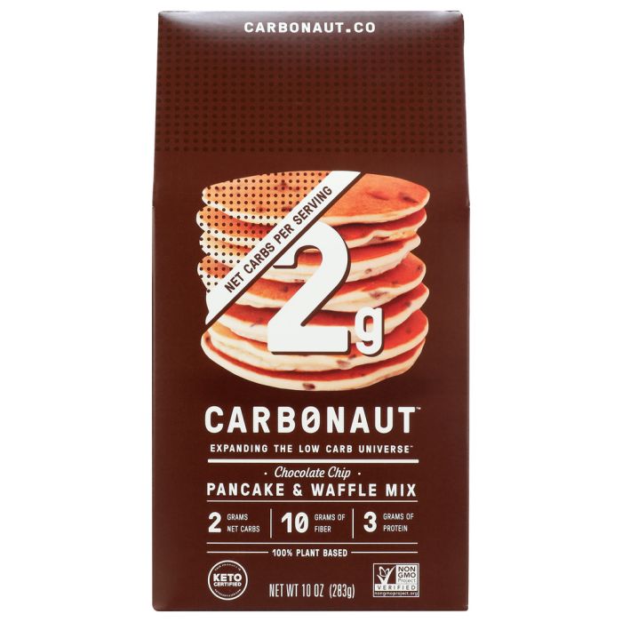 CARBONAUT: Pancake and Waffle Mix Chocolate Chip, 10 oz