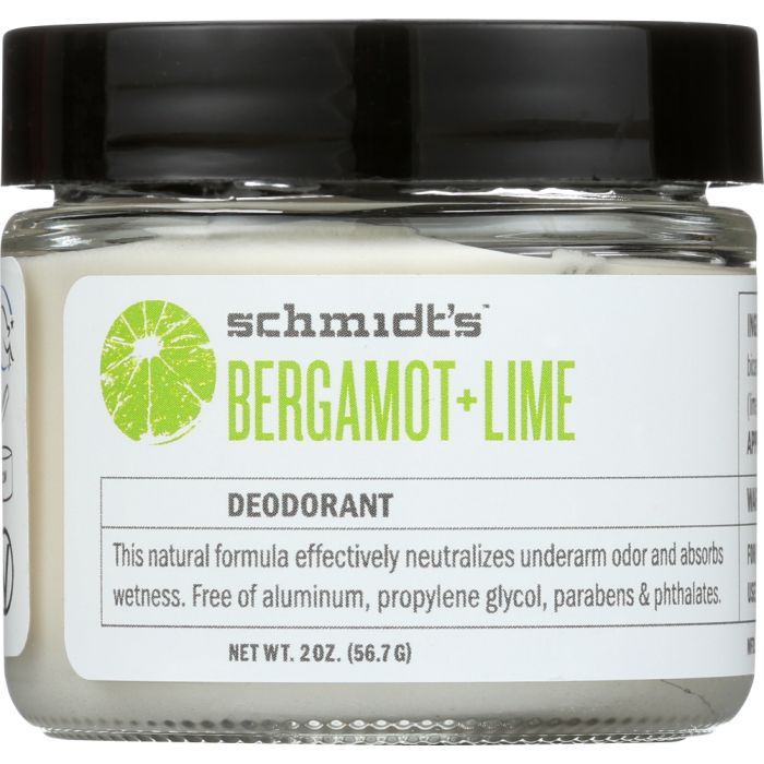 SCHMIDTSDE: Deodorant Bergamont Lime, 2 oz