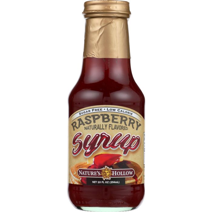 NATURES HOLLOW: Syrup Sugar Free Raspberry, 8.5 oz