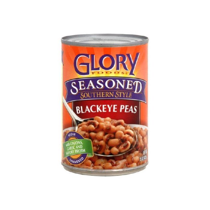 GLORY FOODS: Bean Blackeye Peas Ssnd, 15 oz