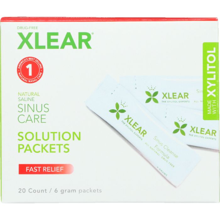 XLEAR: Sinus Care Solution Packets 20 Count, 6 Gm