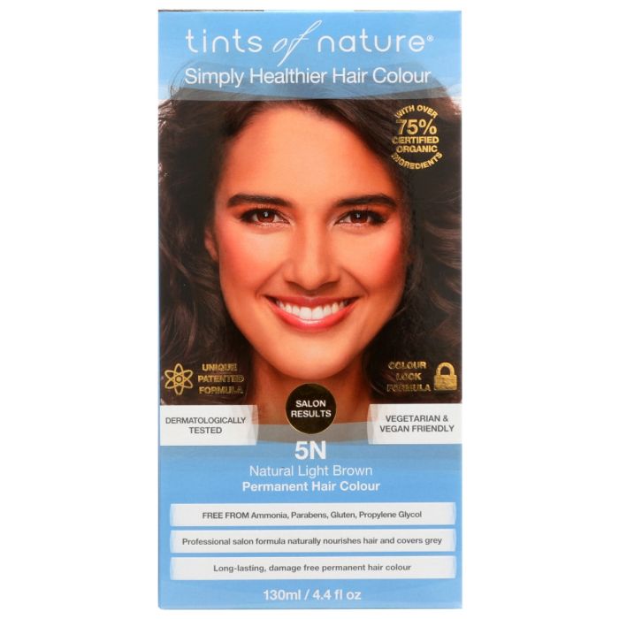 TINTS OF NATURE: 5N Natural Light Brown Hair Colour, 4.4 fo