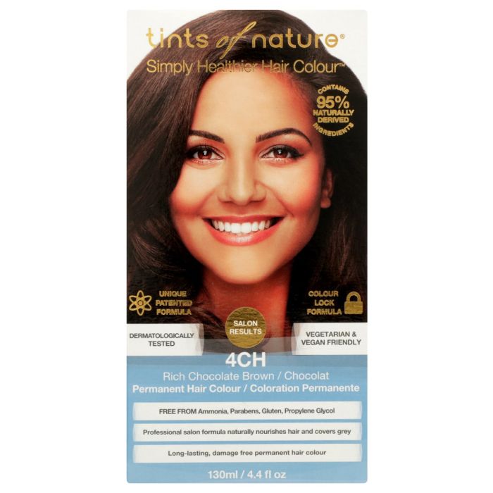 TINTS OF NATURE: 4 CH Rich Chocolate Brown Hair Colour, 4.4 fo