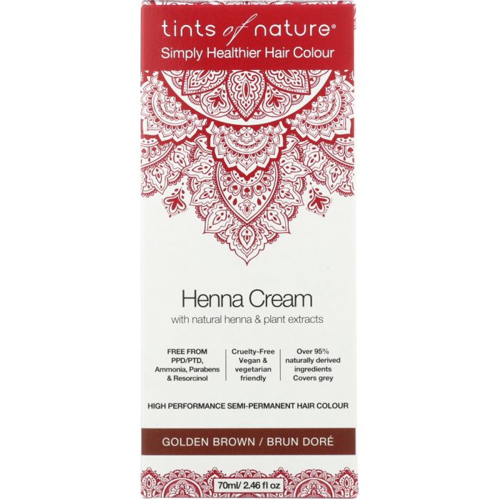TINTS OF NATURE: COLOUR HAIR HNA CRM GLD B (2.460 FO)