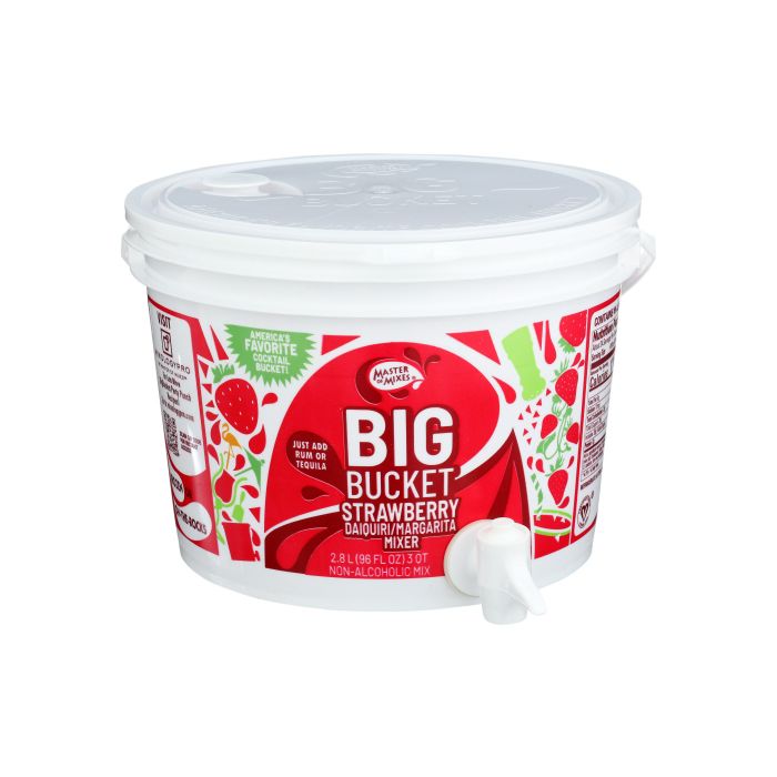 MASTER OF MIXES: Big Bucket Strawberry Daiquiri Margarita Mixer, 96 oz