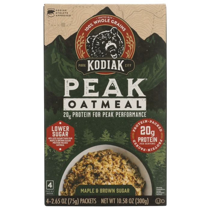 KODIAK: Maple Brown Sugar Peak Oatmeal, 10.58 oz