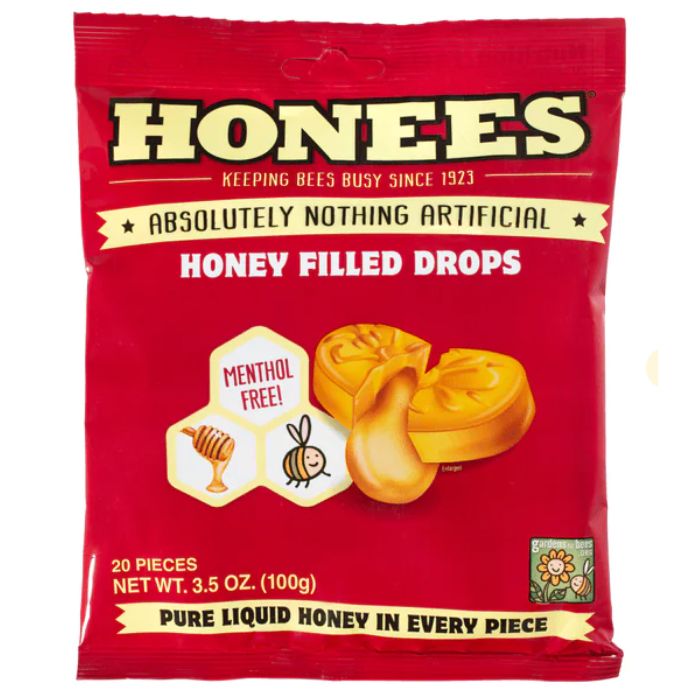 HONEES: Honey Filled Drops 20 Pcs, 3.5 oz