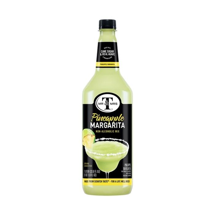 MR & MRS T: Pineapple Margarita Non Alcoholic Mix, 33.8 fo