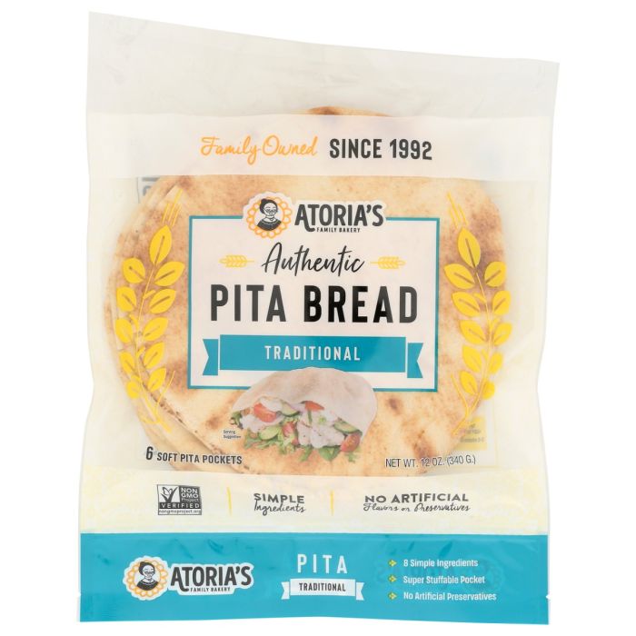 CALIFORNIA LAVASH: Traditional Pita Bread, 12 oz