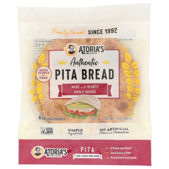 CALIFORNIA LAVASH: Whole Grain Pita Bread, 12 oz