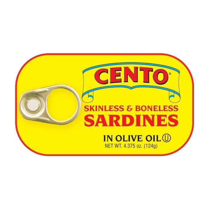 CENTO: Sardine Skinless And Boneless, 4.37 oz