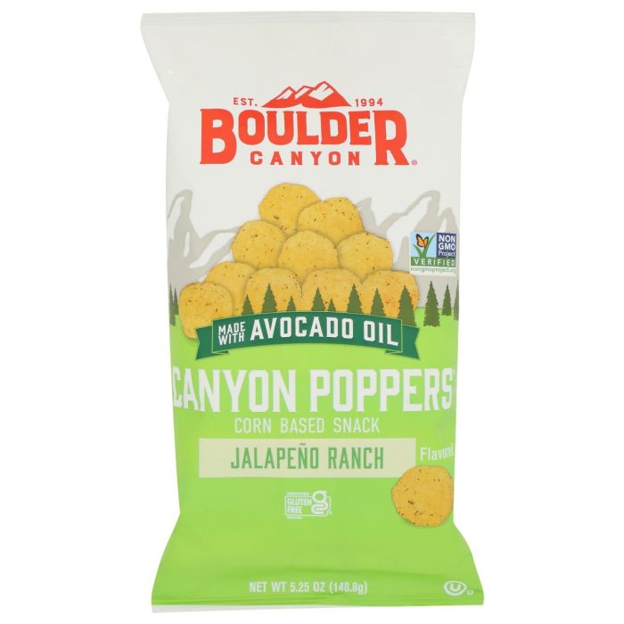 BOULDER CANYON: Canyon Poppers Jalapeno Ranch, 5.25 oz