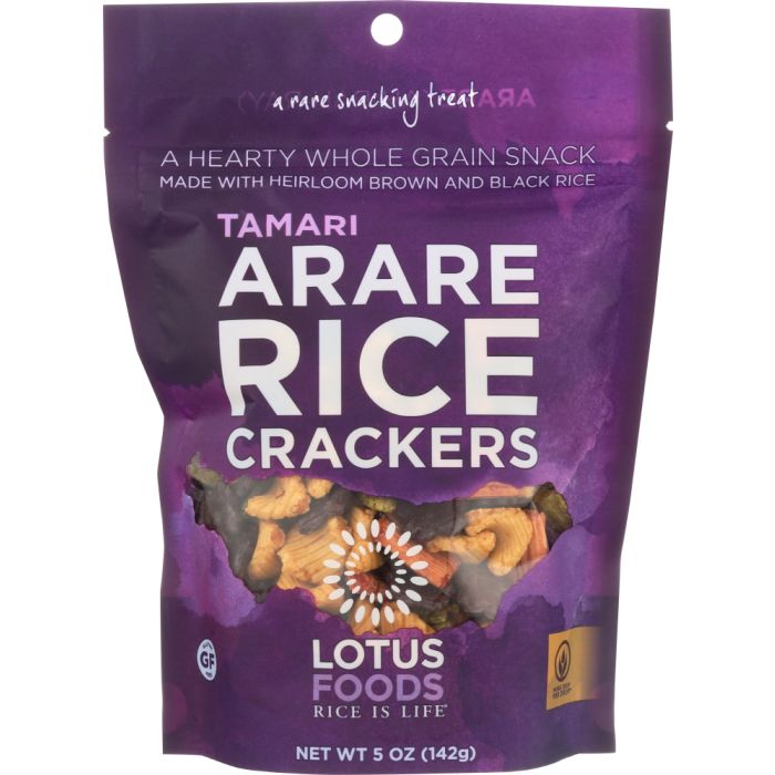 LOTUS FOODS: Tamari Arare Rice Crackers, 5 oz