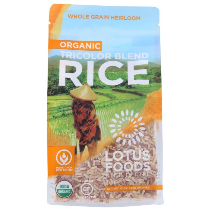 LOTUS FOODS: Rice Volcano Brown and Red Heirloom Rices, 15 oz