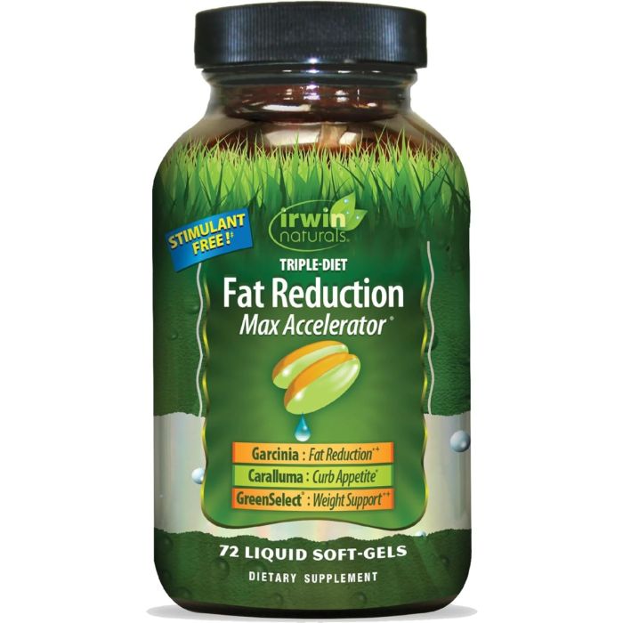 IRWIN NATURALS: Triple Diet Fat Reduction Max Accelerator, 72 sg