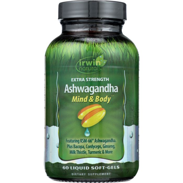 IRWIN NATURALS: Ashwagandha Extra Strengt, 60 sg