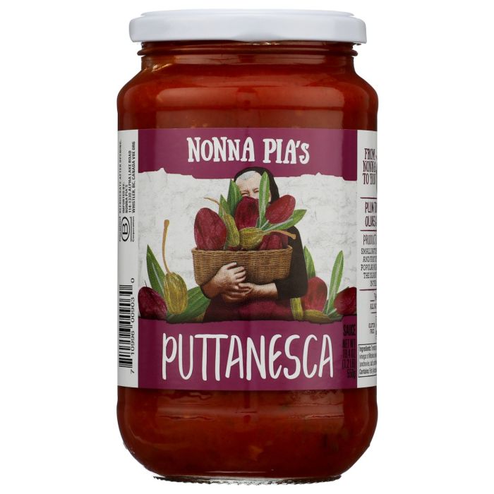NONNA PIAS: Puttanesca Pasta Sauce, 19.4 oz