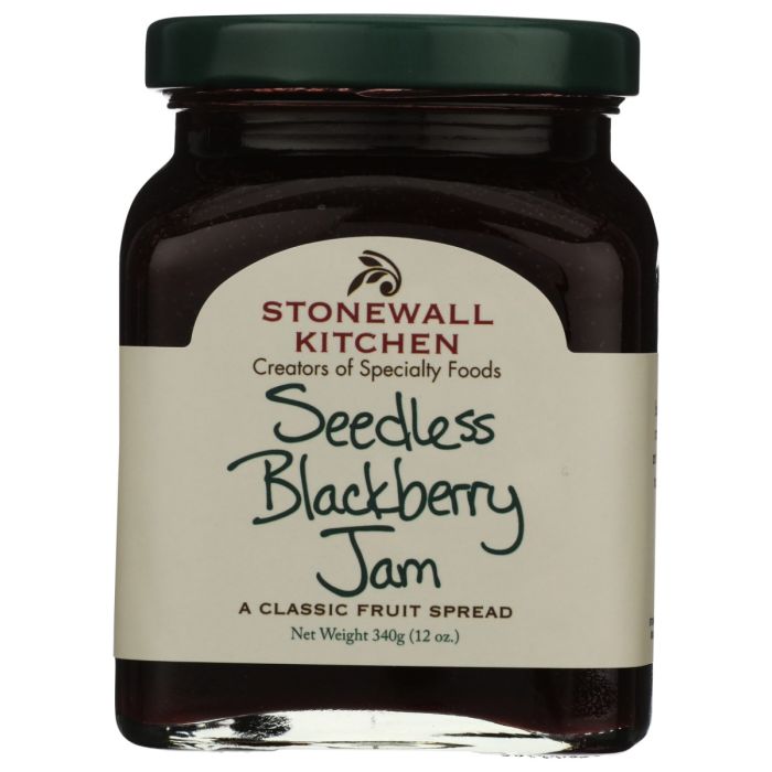 STONEWALL KITCHEN: Seedless Blackberry Jam, 12 oz